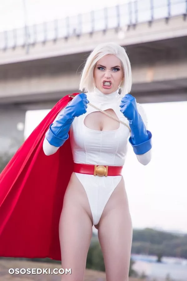 Nichameleon - Power girl (DC) patreon cosplay set - 4